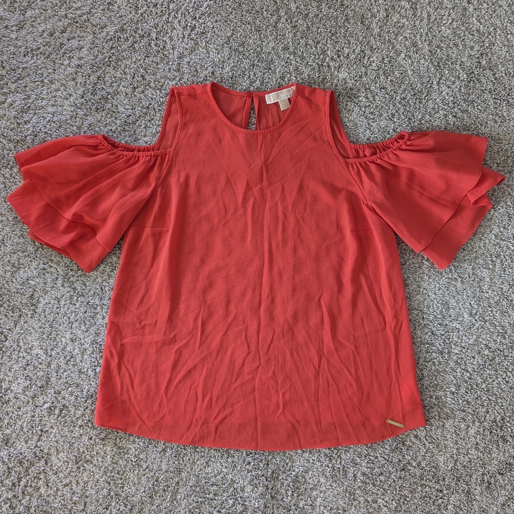 MICHAEL Michael Kors Top Women's Cold shoulder Blouse
